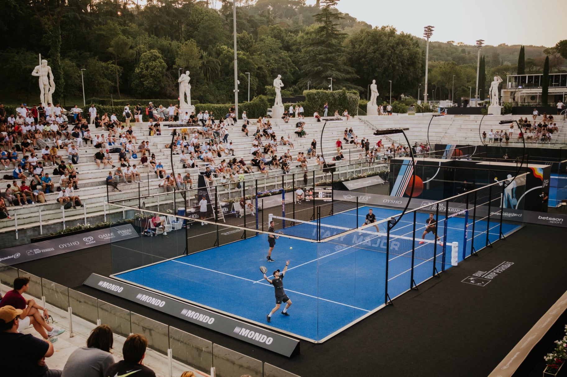 Padel court in the desert